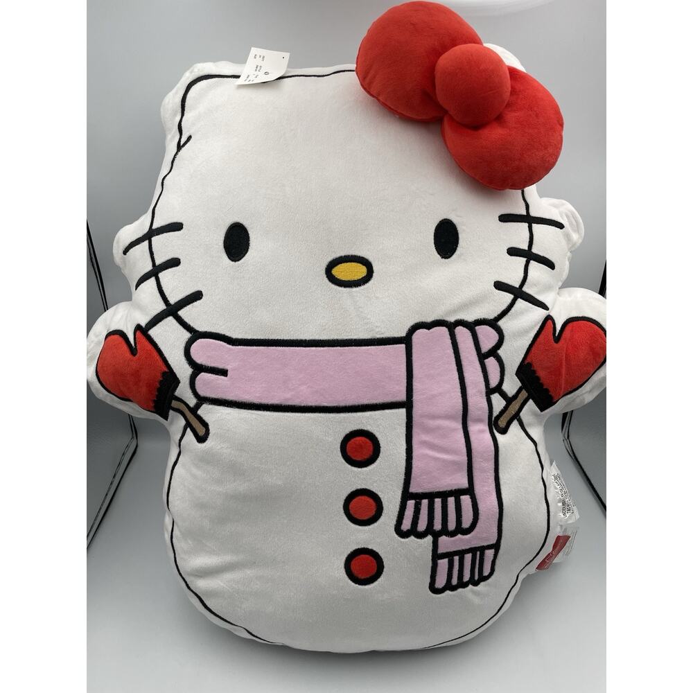 Hello Kitty Sanrio Snowman Viral Oversized Pillow New With Tags- Free Shipping